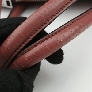 Pre-owned Prada Twin Pocket Winged Tote Pink Leather BN2619 shoulderbag | stylenewstar