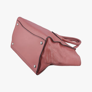 Pre-owned Prada Twin Pocket Winged Tote Pink Leather BN2619 shoulderbag | stylenewstar