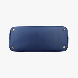 Pre-owned Prada Galleria Blue SAFFIANO Leather BN1786 handbag | stylenewstar