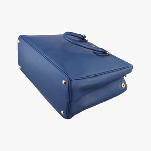 Pre-owned Prada Galleria Blue SAFFIANO Leather BN1786 handbag | stylenewstar