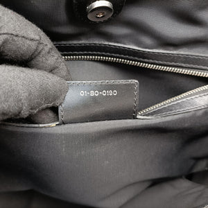 Pre-owned Christian Dior panarea cannage Black Enamel×Leather shoulderbag | stylenewstar
