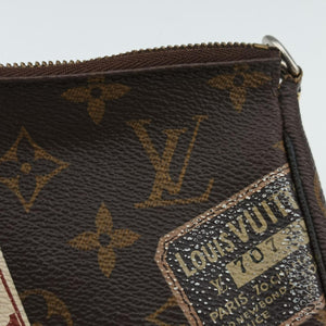 Pre-owned Louis Vuitton Mini Pochette Accessoires Brown Monogram Canvas M63798 handbag | stylenewstar