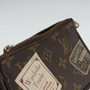Pre-owned Louis Vuitton Mini Pochette Accessoires Brown Monogram Canvas M63798 handbag | stylenewstar