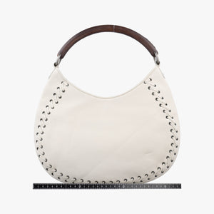 Pre-owned Christian Dior Ethnic Hobo White Leather handbag | stylenewstar