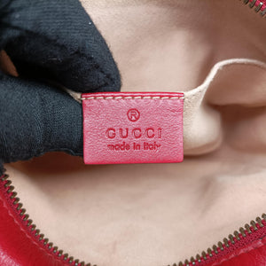 Pre-owned Gucci GG Marmont Red Leather 448065 shoulderbag | stylenewstar