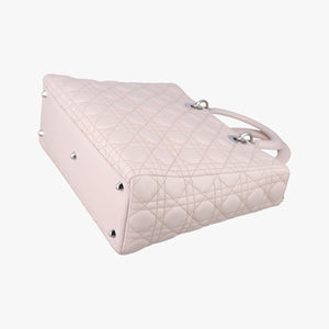Pre-owned Christian Dior Lady Dior Pink lambskin shoulderbag | stylenewstar