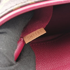 Secondhand Louis Vuitton PALLAS brown×RAISIN Monogram Canvas×calf leather M41599 shoulderbag | stylenewstar