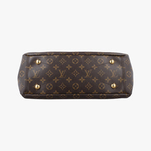 Secondhand Louis Vuitton PALLAS brown×RAISIN Monogram Canvas×calf leather M41599 shoulderbag | stylenewstar