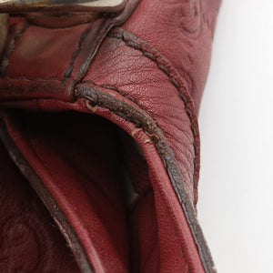 Pre-owned Gucci Bamboo Babouska Indy Hobo Burgundy Leather 177139 shoulderbag | stylenewstar