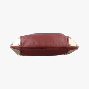 Pre-owned Gucci Bamboo Babouska Indy Hobo Burgundy Leather 177139 shoulderbag | stylenewstar
