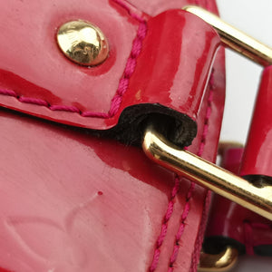 Pre-owned Louis Vuitton Alma BB CERISE Vernis M90174 shoulderbag | stylenewstar