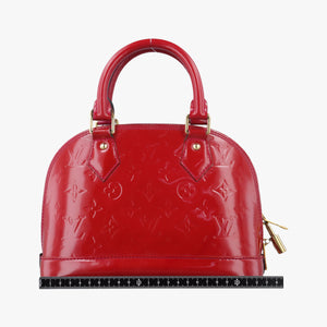 Pre-owned Louis Vuitton Alma BB CERISE Vernis M90174 shoulderbag | stylenewstar