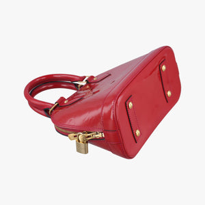 Pre-owned Louis Vuitton Alma BB CERISE Vernis M90174 shoulderbag | stylenewstar