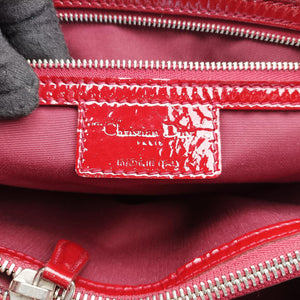 Pre-owned Christian Dior Dior Soft Red patent shoulderbag | stylenewstar