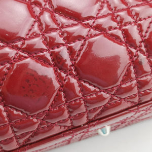 Pre-owned Christian Dior Dior Soft Red patent shoulderbag | stylenewstar