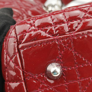 Pre-owned Christian Dior Dior Soft Red patent shoulderbag | stylenewstar