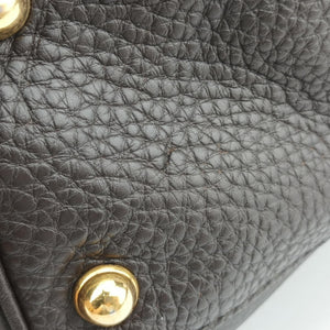 Pre-owned Gucci Guccissima New Pelham horsebit Brown leather 223958 handbag | stylenewstar