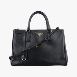 Pre-owned Prada Galleria Black SAFFIANO Leather BN2274 shoulderbag | stylenewstar