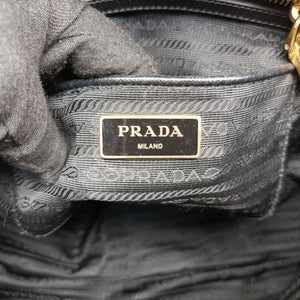 Pre-owned Prada Galleria Black SAFFIANO Leather BN2274 shoulderbag | stylenewstar