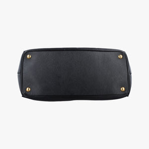 Pre-owned Prada Galleria Black SAFFIANO Leather BN2274 shoulderbag | stylenewstar