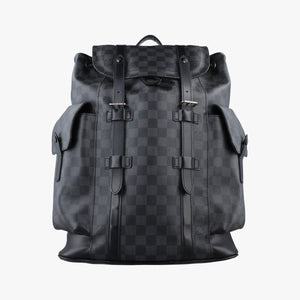 Vintage Louis Vuitton ChristopherPM Graphite Coated Canvas × Leather N41379 backpack/rucksack | stylenewstar