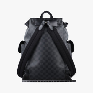 Vintage Louis Vuitton ChristopherPM Graphite Coated Canvas × Leather N41379 backpack/rucksack | stylenewstar