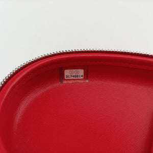 Pre-owned Chanel Coco Neige Convertible Zip Around Sunglasses Case Red Leather AP2368 handbag | stylenewstar