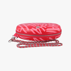 Pre-owned Chanel Coco Neige Convertible Zip Around Sunglasses Case Red Leather AP2368 handbag | stylenewstar
