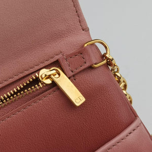 Secondhand Christian Dior Diordouble Pink Leather shoulderbag | stylenewstar