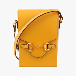 Vintage Gucci Horsebit 1955 Yellow Leather 625615 shoulderbag | stylenewstar