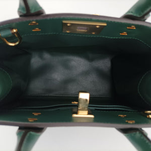 Pre-owned Ferragamo Studio Green Calfskin shoulderbag | stylenewstar
