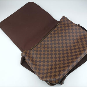 Pre-owned Louis Vuitton BROOKLYN GM EBENE Damier Canvas N51212 shoulderbag | stylenewstar