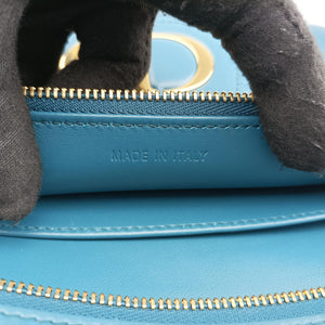 Pre-owned Christian Dior Diordouble Blue Leather shoulderbag | stylenewstar