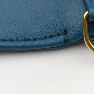 Pre-owned Christian Dior Diordouble Blue Leather shoulderbag | stylenewstar