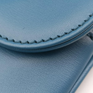 Pre-owned Christian Dior Diordouble Blue Leather shoulderbag | stylenewstar
