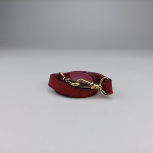 Pre-owned Fendi Zucca Vanity Mirror Brown × Red Jacquard × Leather 8BN133 shoulderbag | stylenewstar