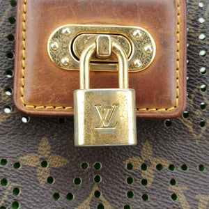 Pre-owned Louis Vuitton Musette brown×Green Monogram Perforated M95173 shoulderbag | stylenewstar