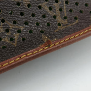 Pre-owned Louis Vuitton Musette brown×Green Monogram Perforated M95173 shoulderbag | stylenewstar