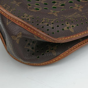 Pre-owned Louis Vuitton Musette brown×Green Monogram Perforated M95173 shoulderbag | stylenewstar