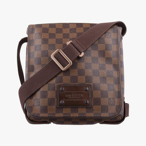 Secondhand Louis Vuitton BROOKLYN PM EBENE Damier Canvas N51210 shoulderbag | stylenewstar