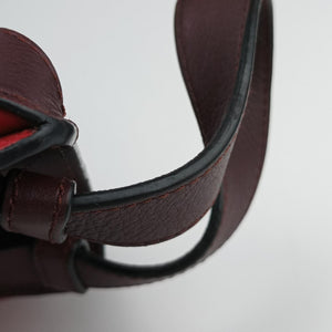 Pre-owned Loewe hammock Red×burgundy leather shoulderbag | stylenewstar
