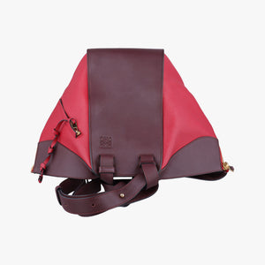 Pre-owned Loewe hammock Red×burgundy leather shoulderbag | stylenewstar
