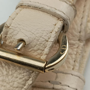 Pre-owned Christian Dior Cannage Bee Beige Leather handbag | stylenewstar