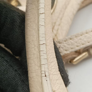 Pre-owned Christian Dior Cannage Bee Beige Leather handbag | stylenewstar