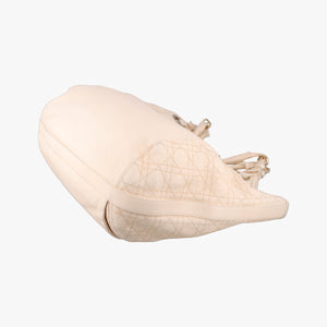 Pre-owned Christian Dior Cannage Bee Beige Leather handbag | stylenewstar