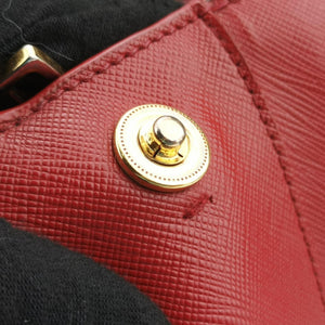 Pre-owned Prada Galleria Red SAFFIANO Leather BN1786 handbag | stylenewstar