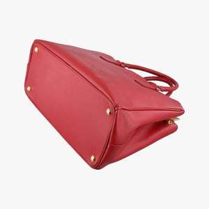 Pre-owned Prada Galleria Red SAFFIANO Leather BN1786 handbag | stylenewstar