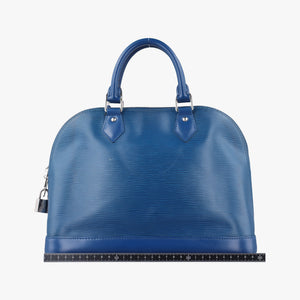 Pre-owned Louis Vuitton Alma PM Toledo Blue Epi M52145 handbag | stylenewstar
