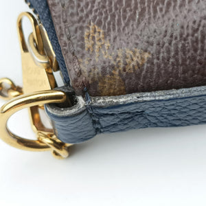 Vintage Louis Vuitton PALLAS Clutch brown×Marine Monogram Canvas×calf leather M41639 shoulderbag | stylenewstar