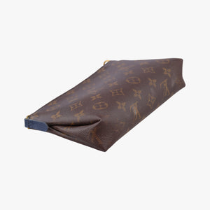 Vintage Louis Vuitton PALLAS Clutch brown×Marine Monogram Canvas×calf leather M41639 shoulderbag | stylenewstar